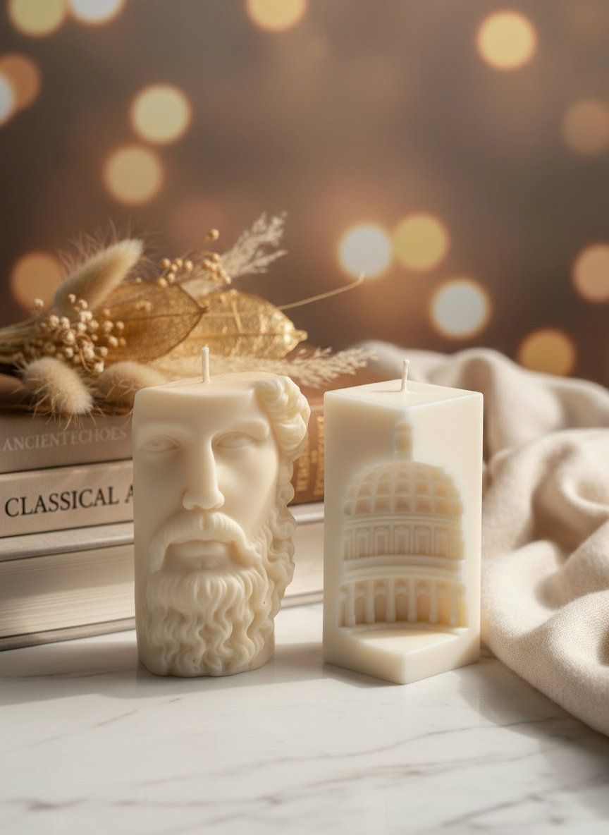 Perfect luxury candle collection with size balance