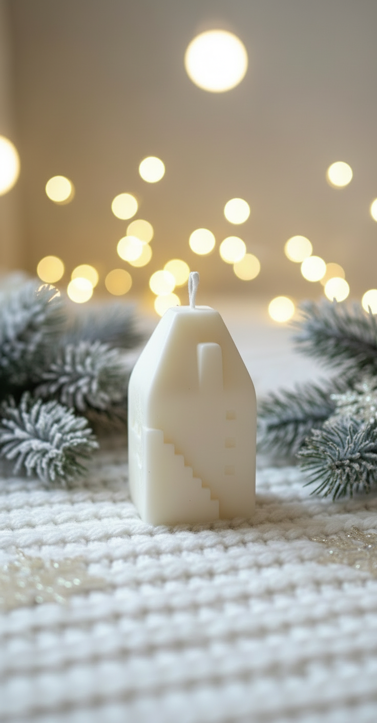 Свічка-будиночок без диму