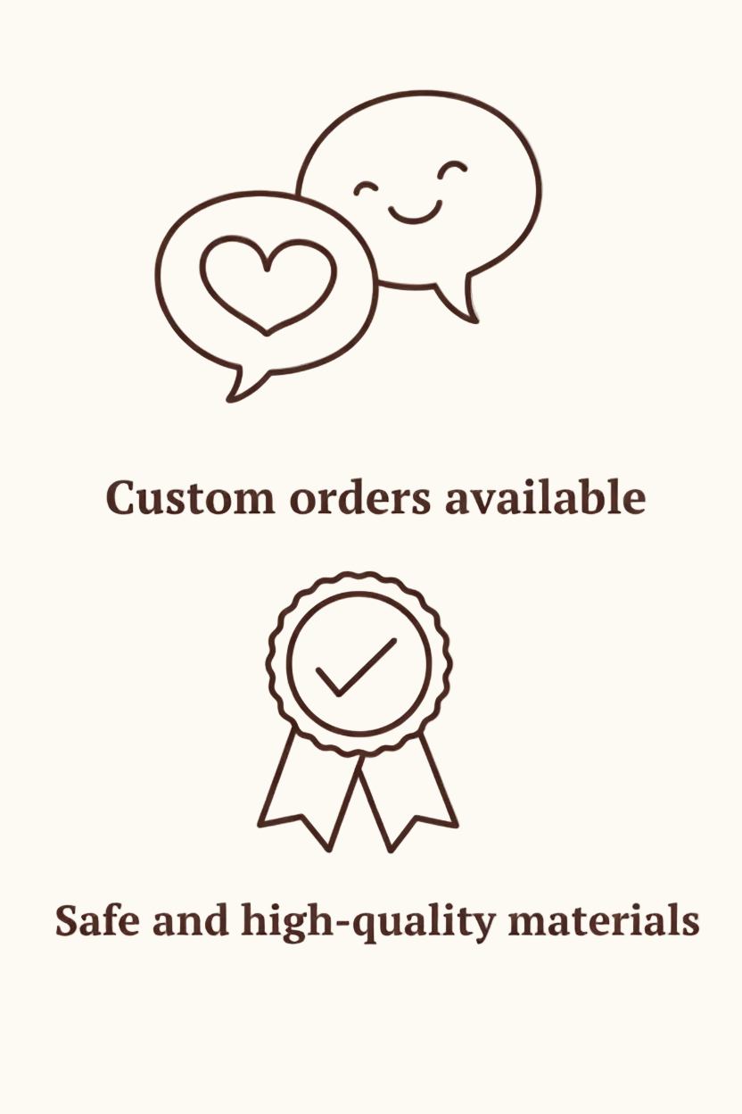 Custom orders available
