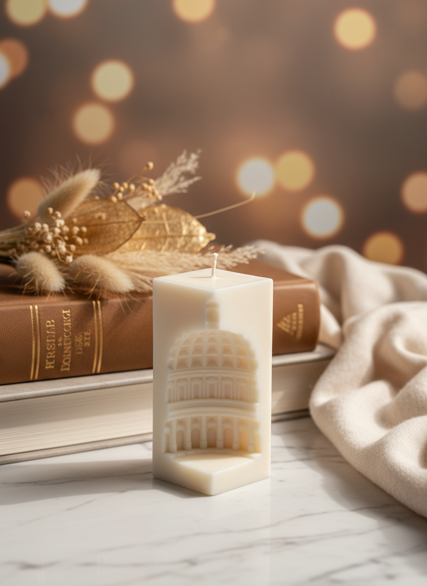 Luxury candle product photo
